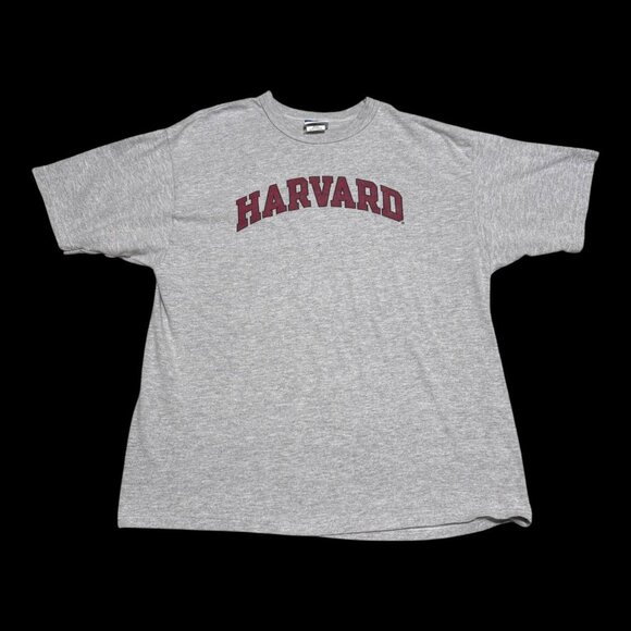 Champion Harvard University Spell Out Cotton Gray Shirt Adult Medium - Picture 1 of 6